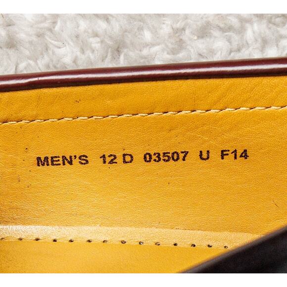 Cole Haan Burgundy Leather Tassel Loafers Slip On Shoes Mens Size 12 - Picture 7 of 16